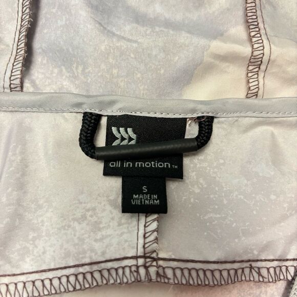 All In Motion Men’s Windbreaker Jacket Brown Stone Packable Hooded Sz Sm - Picture 11 of 15